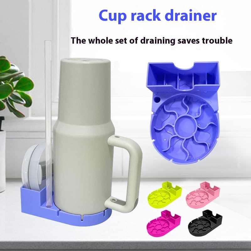 Cup Silicone Drainboard Storage Rack Kitchen Gadgets - alternate view